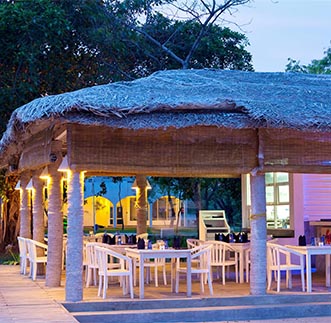 The dining area of the restaurant at Trinco Blu by Cinnamon