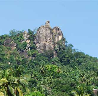 Panoramic view of the legendary Uthuwankanda in Sri Lanka