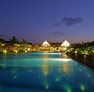 Stunning view of the outdoor pool at Uga Bay by Uga Escapes