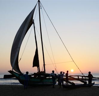 Explore the Negombo lagoon in sri lanka