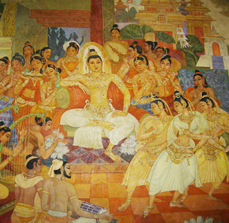 Murals at Bellanwilla Temple – Evening Tour in sri lanka