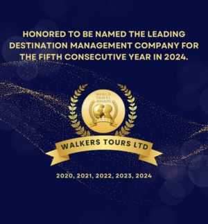 Walkers Tours bags Best  Destination Management  Company at World Travel  Awards 2024 in sri lanka