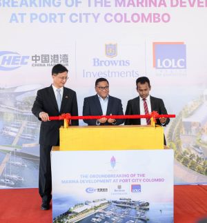 PORT CITY COLOMBO CELEBRATES THE GROUNDBREAKING OF THE LUXURY MARINA DEVELOPMENT in sri lanka